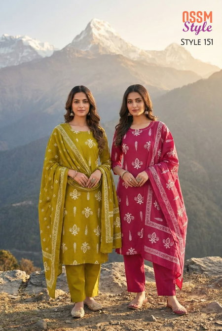 Ossm Style 151 Dhabu Cotton Pinted Daily Wear Online Size Combo Wholesale